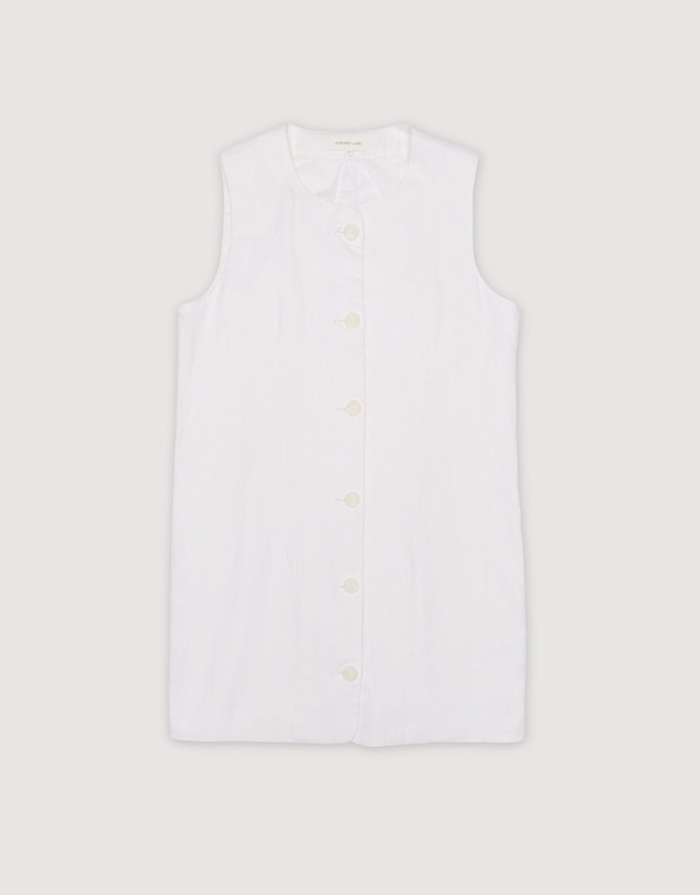 Revibe - Repaired Assembly Label Linen Sleeveless Dress