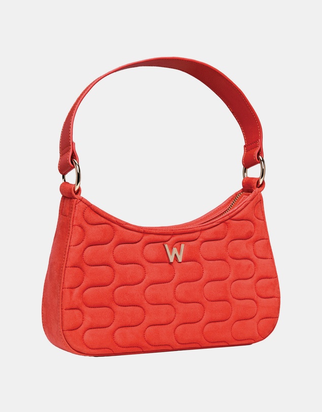 Wolf - Wolf Mimi Swirl Shoulder Bag with Scarf Radiant Red
