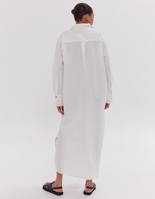 Cloth & Co. - The Shirt Dress | White