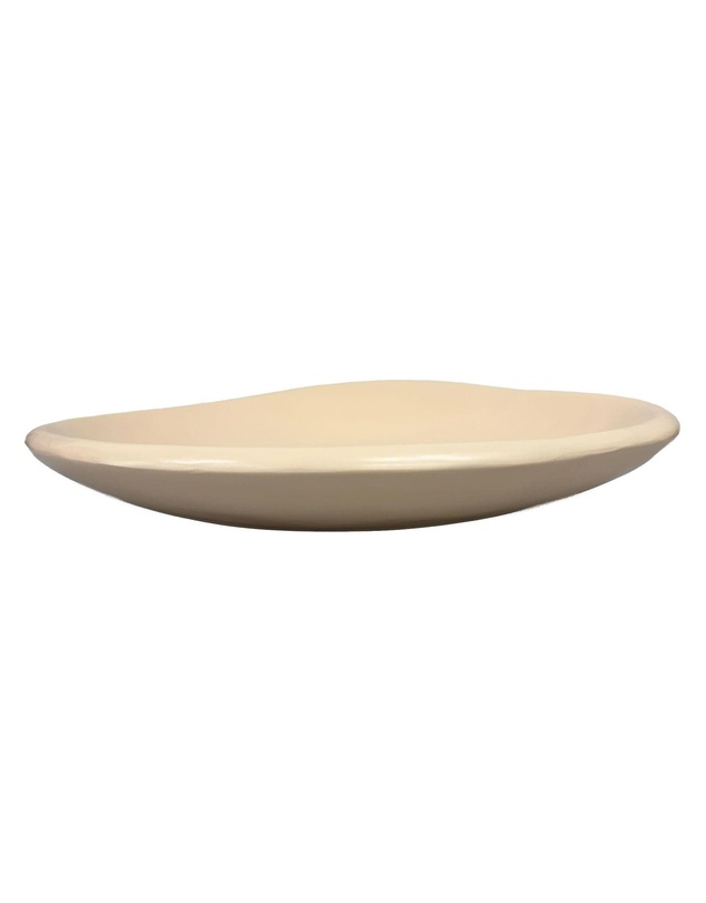 Urban Attitude - Urban Attitude SHAY Extra Large Bowl Height 6cm lowest 12cm highest by Width 52.5cm x 60cm - Stone Ivory