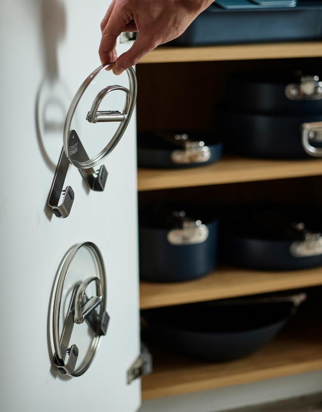 Joseph Joseph - Space Pack of 2 Stainless Steel Pan Lid Holders