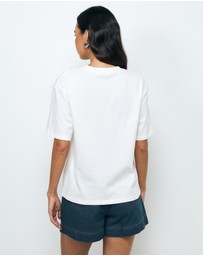 AERE - Peach Print Relaxed T-Shirt