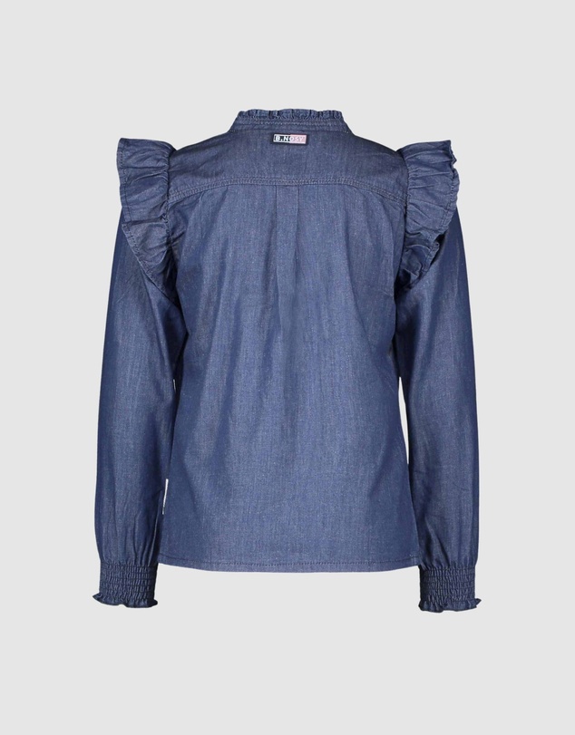 B.Nosy - Long Sleeve Denim Blouse - Kids-Teens