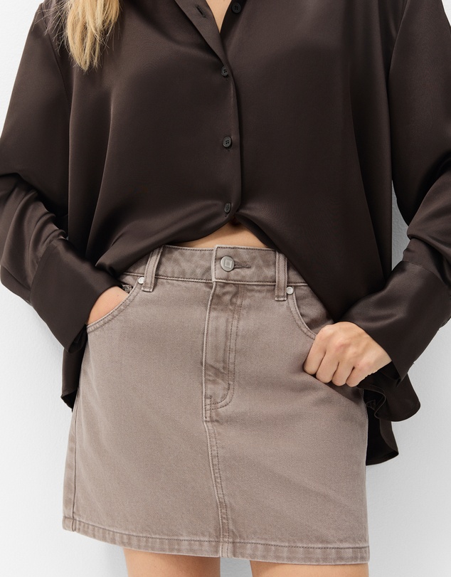 UNISON - Denim Mini Skirt