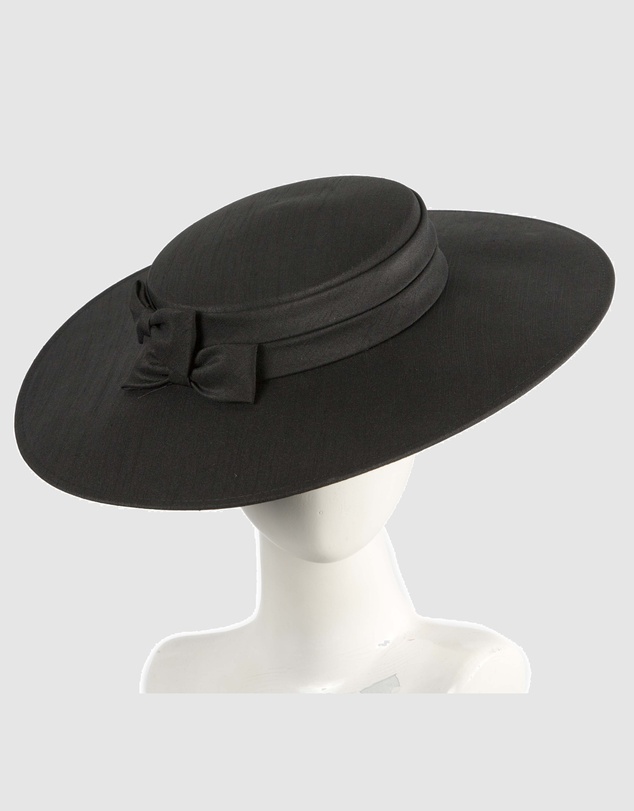 Max Alexander - Black Wide Brim Boater Hat