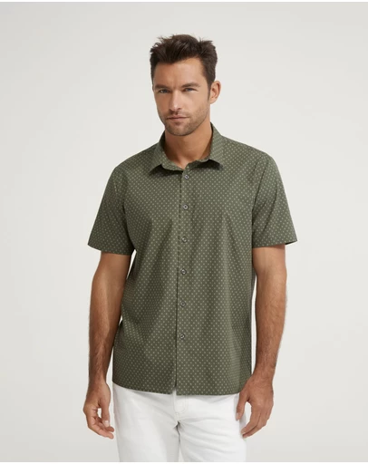 Oxford - Leyton Printed Short Sleeve Shirt