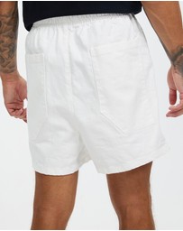 Surrounded By Ghosts - The Kyanite Denim Drawstring Shorts
