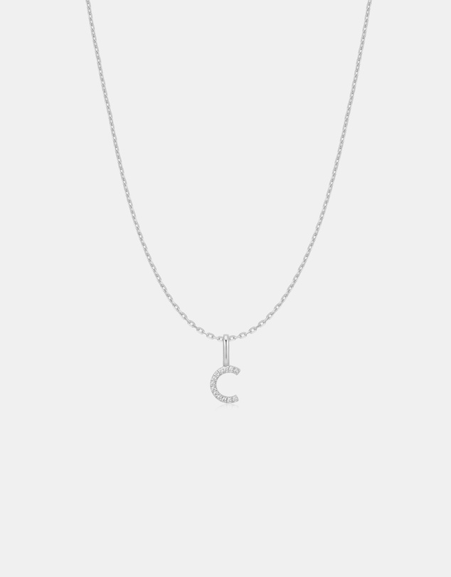Ania Haie - Ania Haie Silver Letter C Initial Necklace