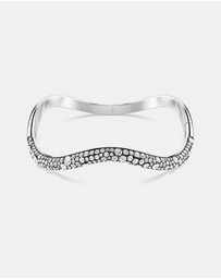 Swarovski - Sublima Bangle, Round Cut, White, Rhodium-Plated