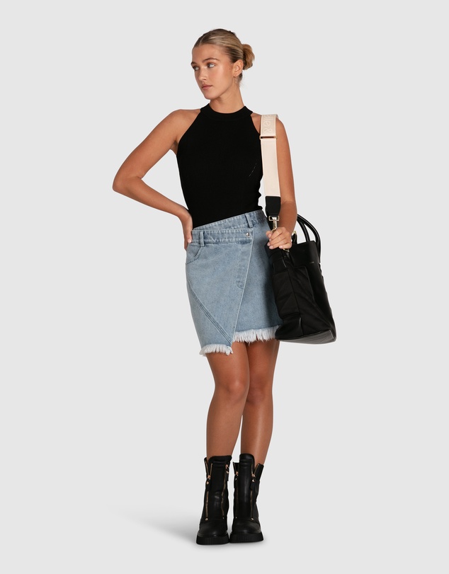 Belle & Bloom - Dance With Me Denim Mini Skirt