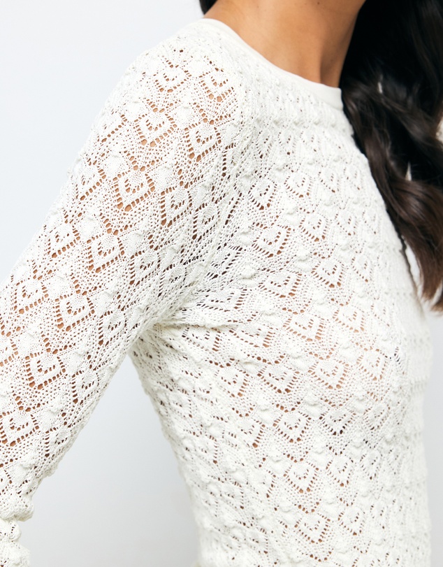 AERE - Tala Lace Knit Top