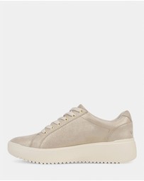 Vionic - Kearny Lace-Up Casual Sneaker - Soft Gold