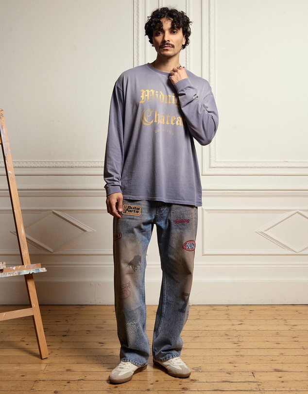 Duke + Dexter - DR4 Trackside Washed Denim Blue Jeans