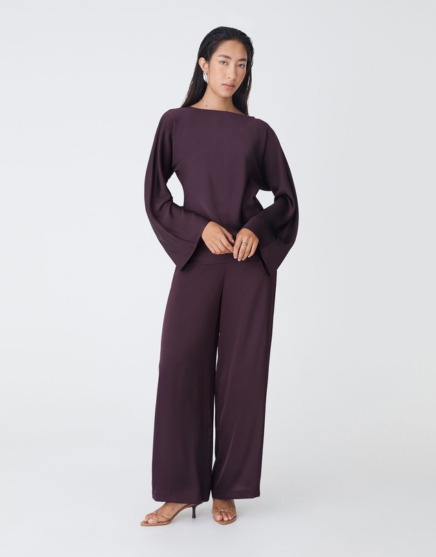 Forcast - Asma Satin Bias Cut Top