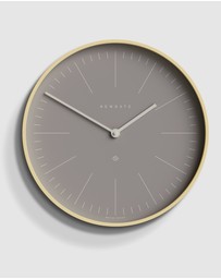 Newgate - Newgate Mr Clarke Clock Pale Wood Clay Grey Dial