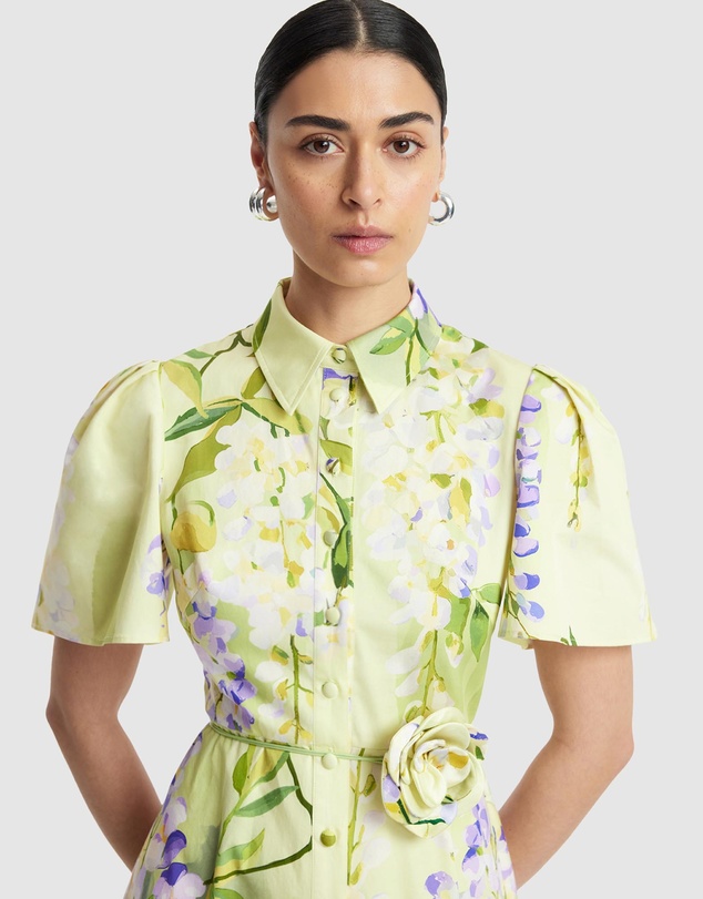 LEO LIN - Bianca Short Sleeve Midi Dress