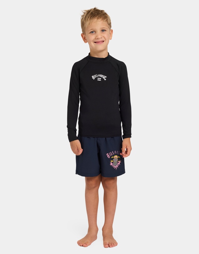 Billabong - Toddlers All Day Arch Regular Fit Short Sleeve Rashguard