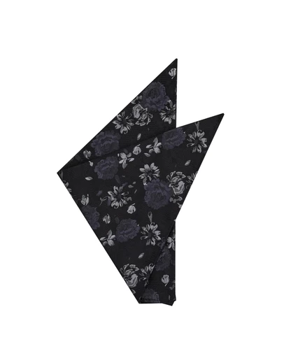 yd. - Tahti Floral Pocket Square