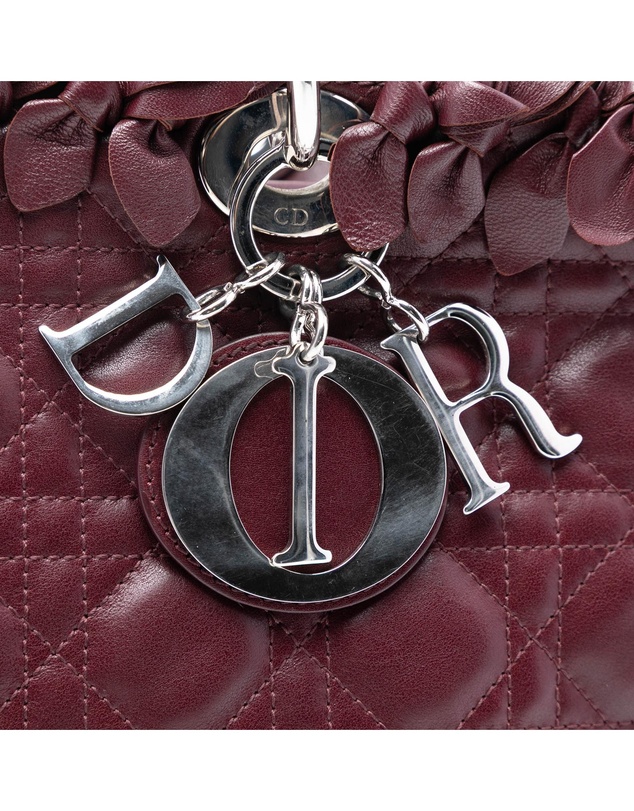 Pre-Loved by Azura Reborn - Pre-Loved Large Lambskin Cannage Bow Lady Dior