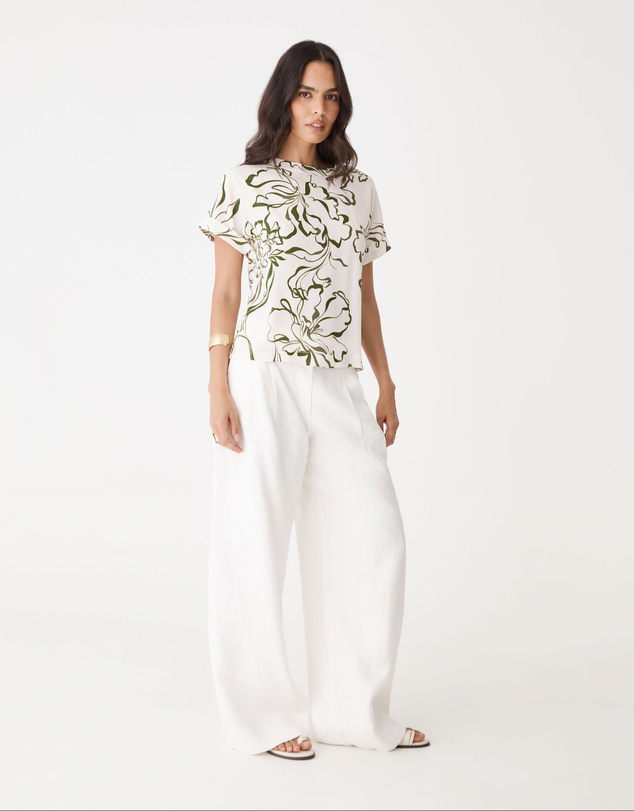 Forcast - Natalie Floral Crepe Tee