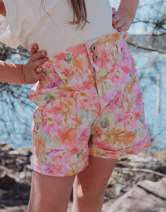 WITH LOVE FOR KIDS - Paperbag Denim Shorts - Babies - Kids