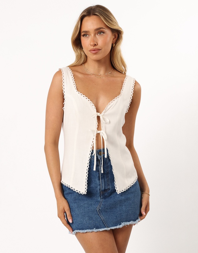 Petal & Pup - Renn Top - White