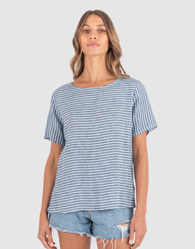 CAMIXA - Teena Linen T-shirt Top