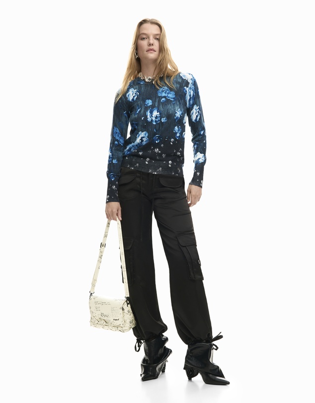 Desigual - Lightweight floral sweater