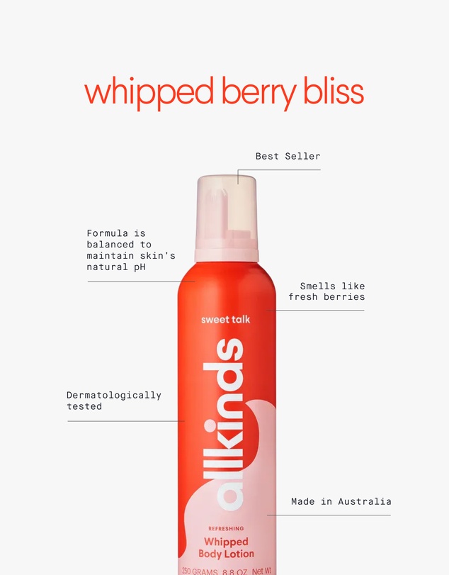 Allkinds - Very Berry Whipped Body Lotion