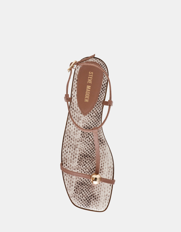 Steve Madden - Ritzy natural snake sandal