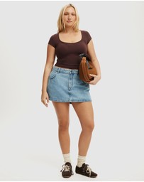 Cotton On - Mini Denim Skort