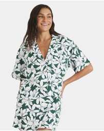 Roxy - Womens Khloe Salty Water Short Sleeve Shirt