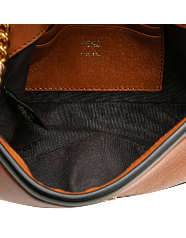 Pre-Loved by Azura Reborn - Pre-Loved Mini Bicolor Nappa Apolo Chain Baguette Shoulder Bag