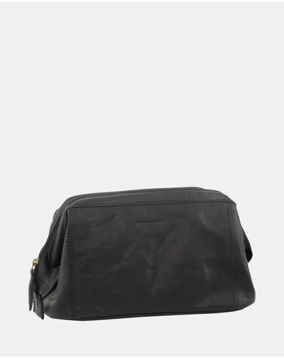 Pierre Cardin - Pierre Cardin Rustic Leather Toiletry Bag