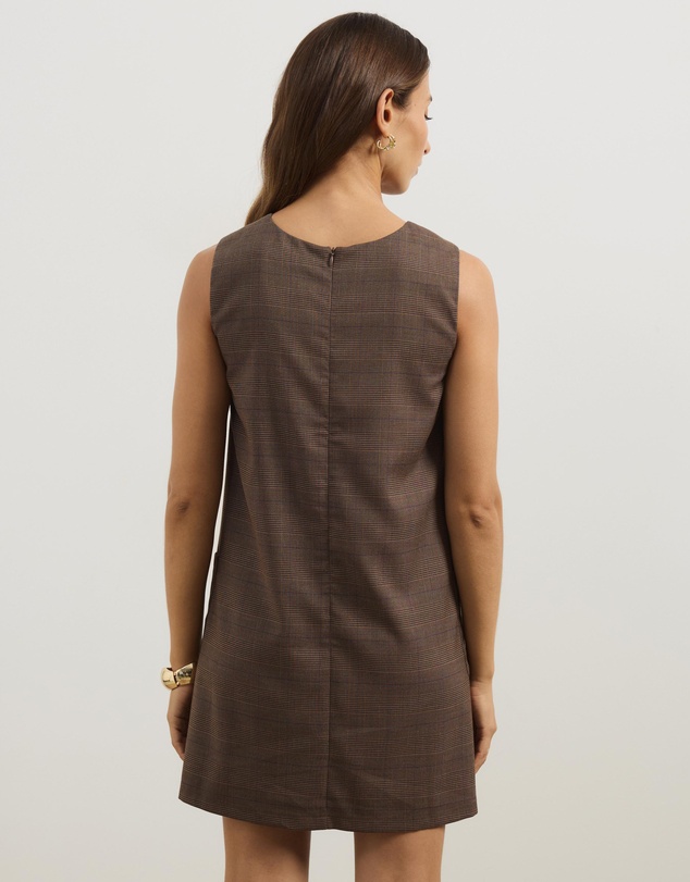 Atmos&Here - Zali Check Suiting Mini Dress