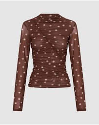 KIVARI - Edie Mesh Top