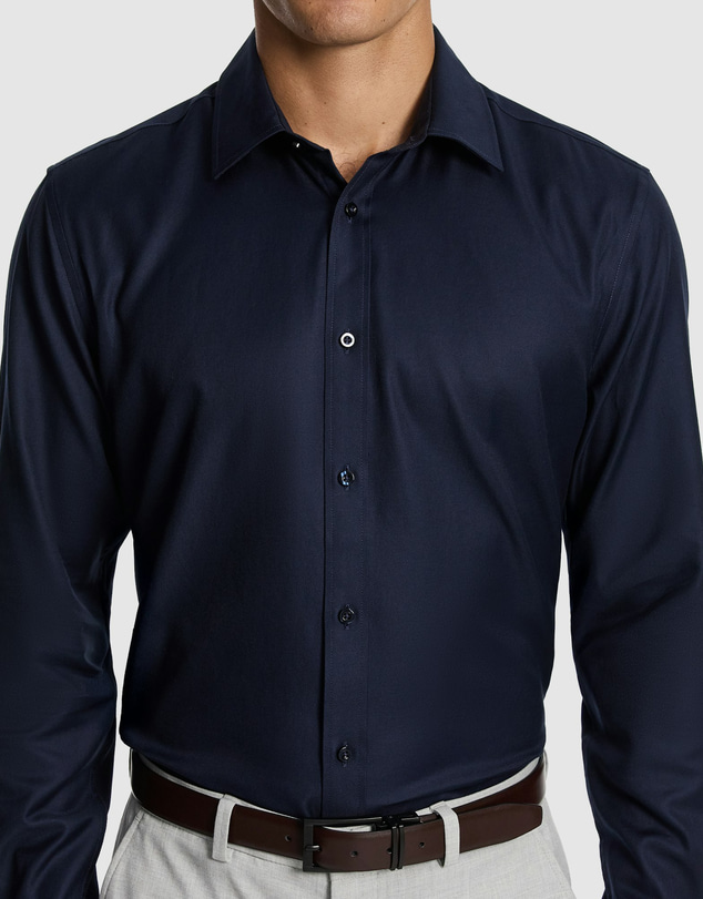 yd. - Maximum Two Ply Cotton Slim Dress Shirt