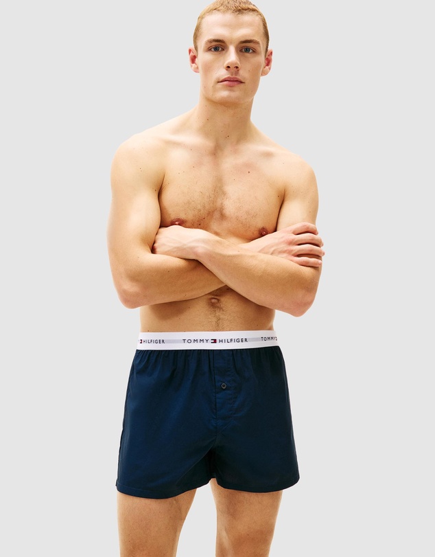 Tommy Hilfiger - 2-Pack Signature Logo Poplin Boxer Shorts