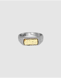 Haze & Glory - ICONIC EXCLUSIVE - Ring Signet Alive Bi Colour in 925 Sterling Silver