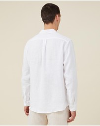 Cotton On - Linen Long Sleeve Shirt