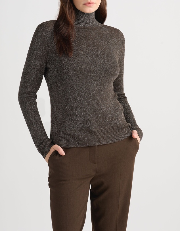 David Lawrence - Flores Sparkle Roll Neck Knit Jumper