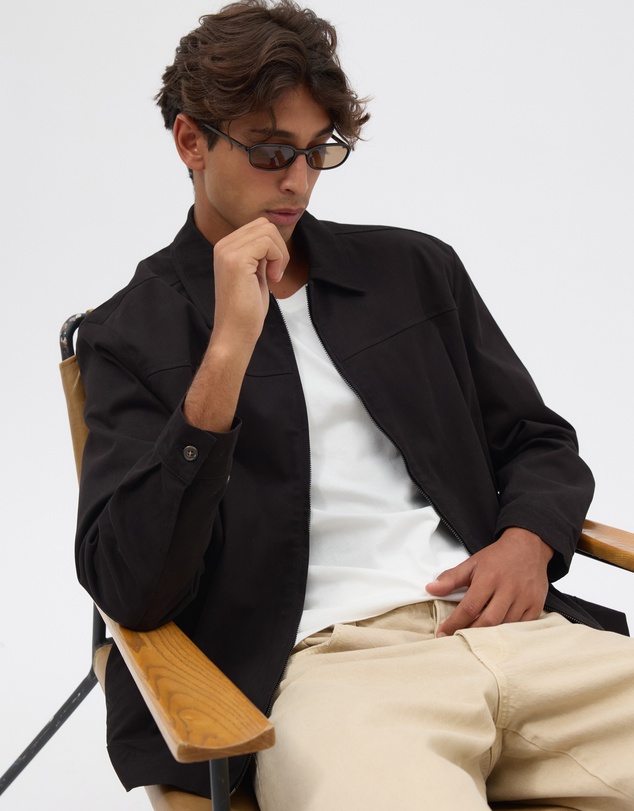 AERE - Organic Cotton Twill Trucker Jacket