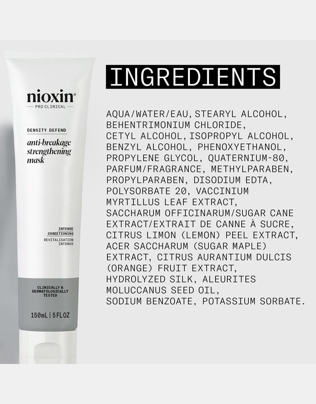 Nioxin - Nioxin Density Defend Anti-Breakage Strengthening Mask - Hair Strengthening Product, Protects Against Hair Breakage 150ml