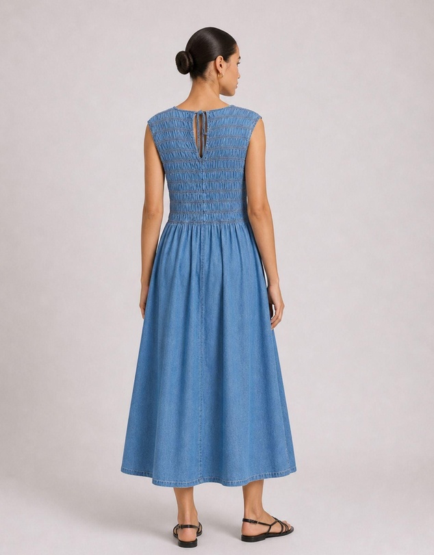 Vero Moda - Nerina Smock Midi Dress