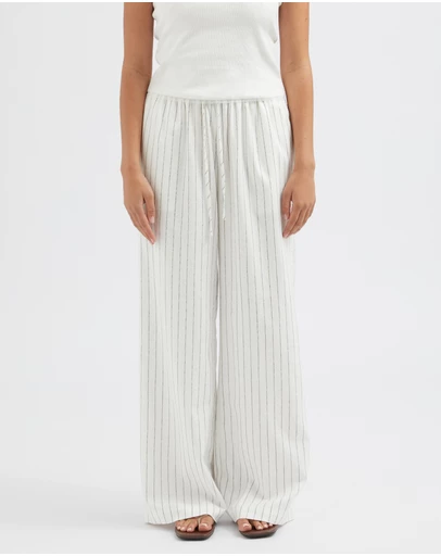 FRIEND of AUDREY - The Stripe Tie Waist Trouser