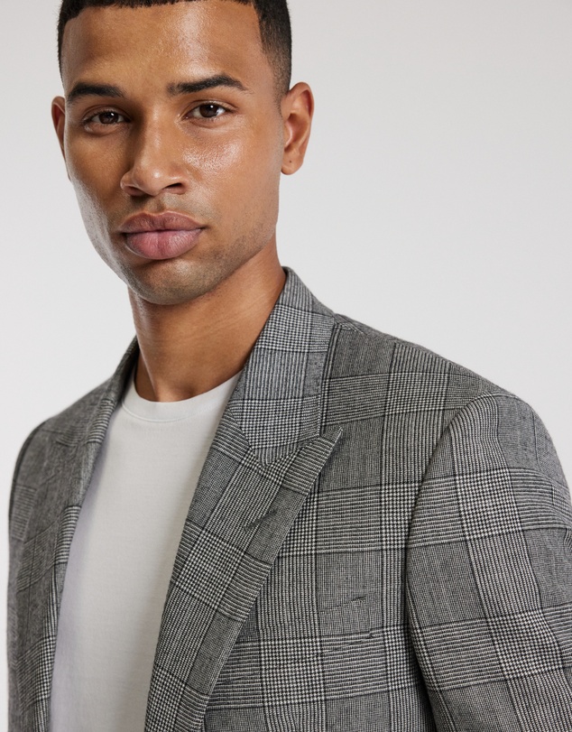 Calibre - Glen Check Suit Jacket Grey