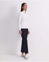 Sportscraft - Lucy Zip Funnel Neck Top