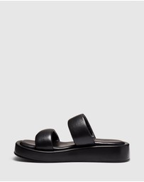Just Because - Sarita Leather Flatform Sandals