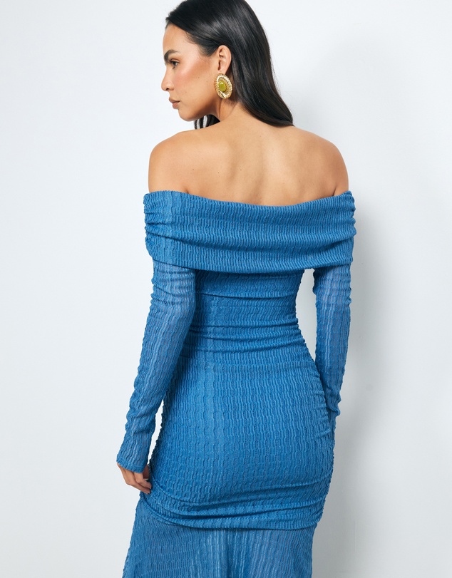 AERE - Valentina Off Shoulder Midi Dress