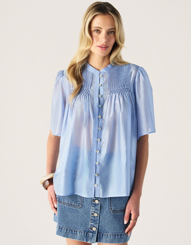 MOS The Label - Romy Short Sleeve Blouse